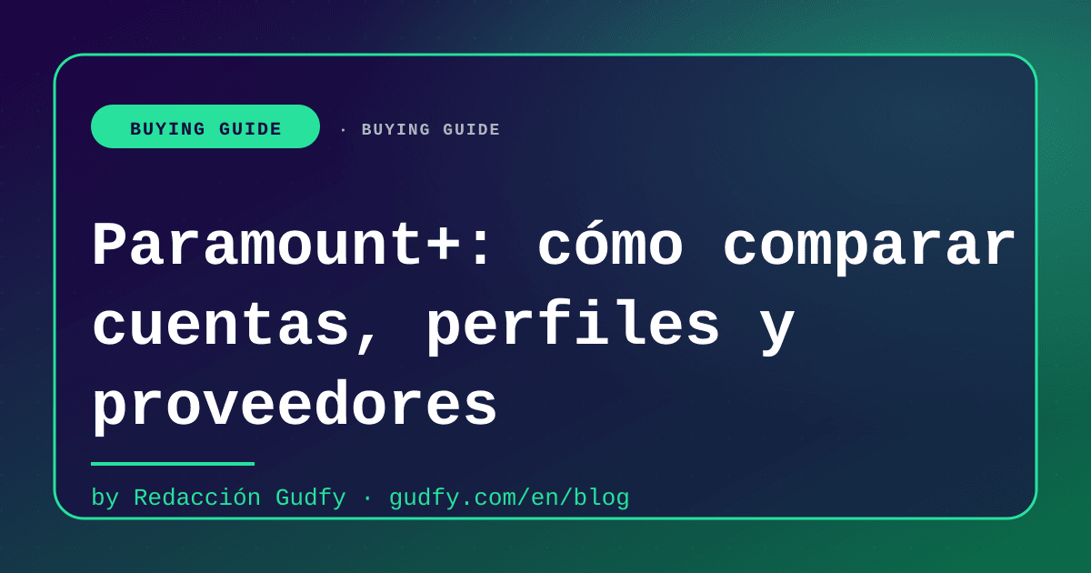Paramount+ account and profile